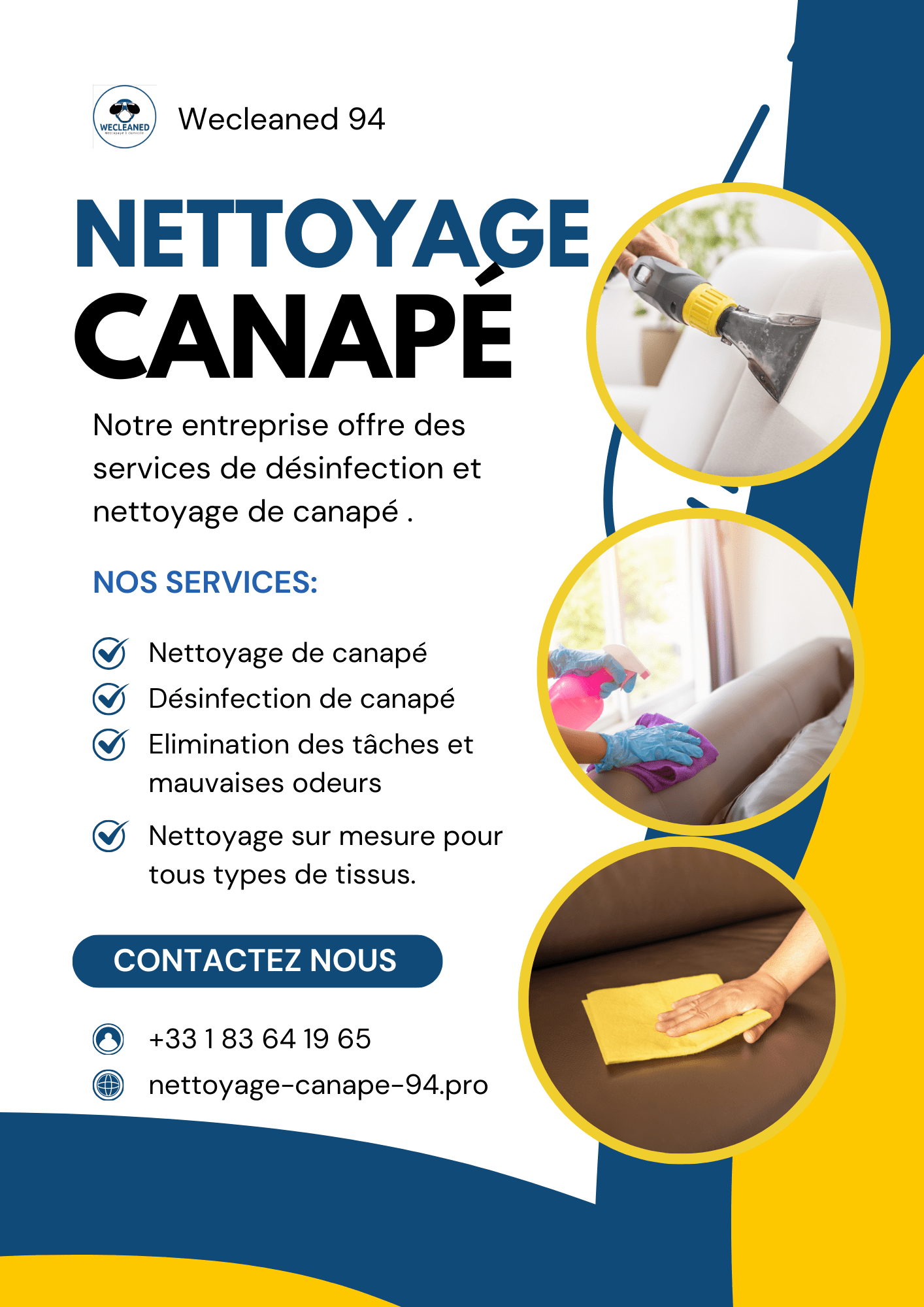 Nettoyage canapé à domicile en Val-de-Marne (94)